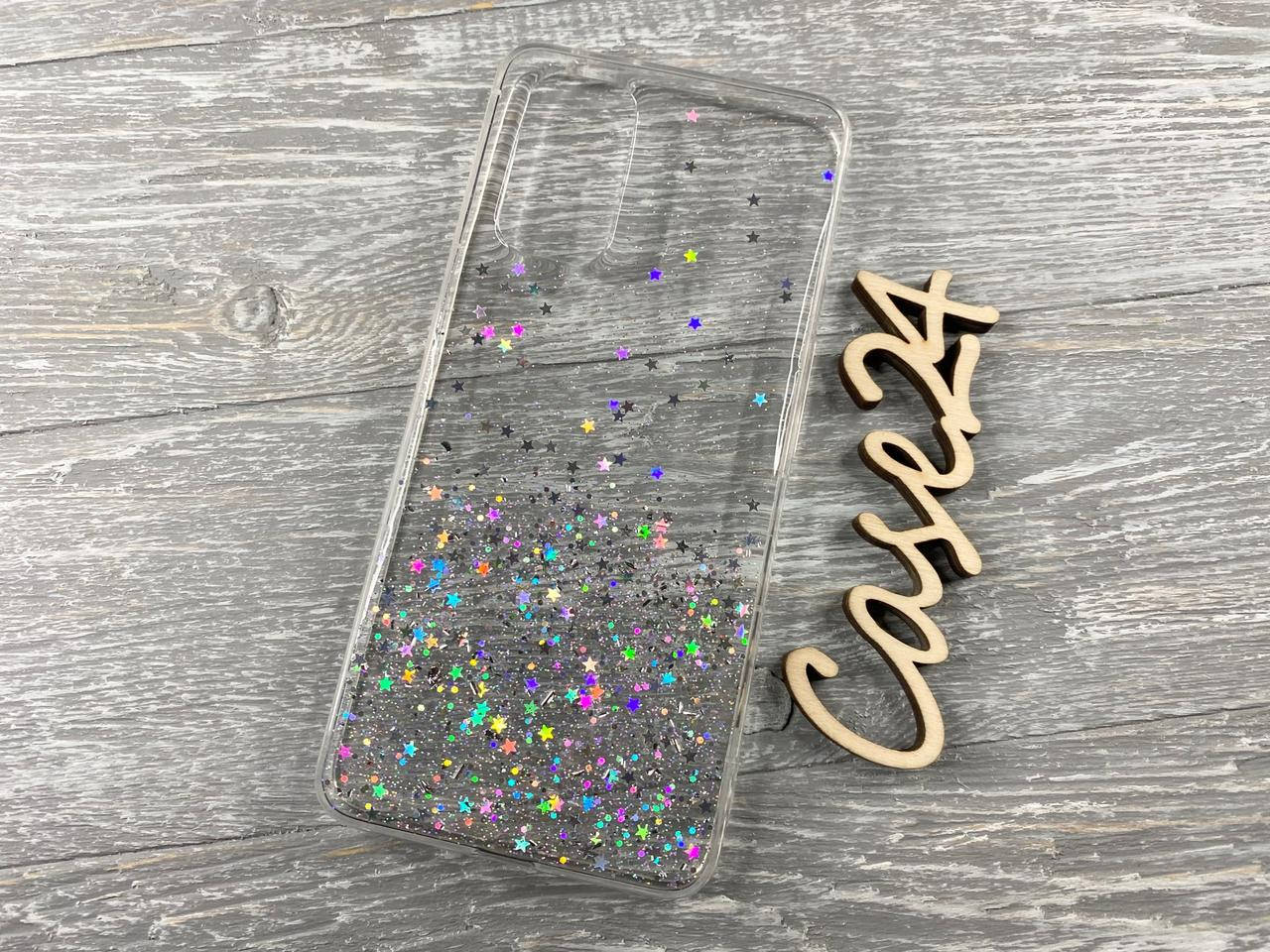 

TPU чехол Star Glitter для Realme 7 Pro прозрачный