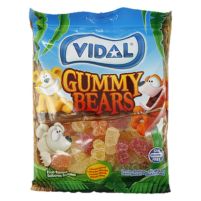 

Желейки Відал цукрові ведмеді Vidal gummy bears 100g 14шт/ящ (Код : 00-00006171)