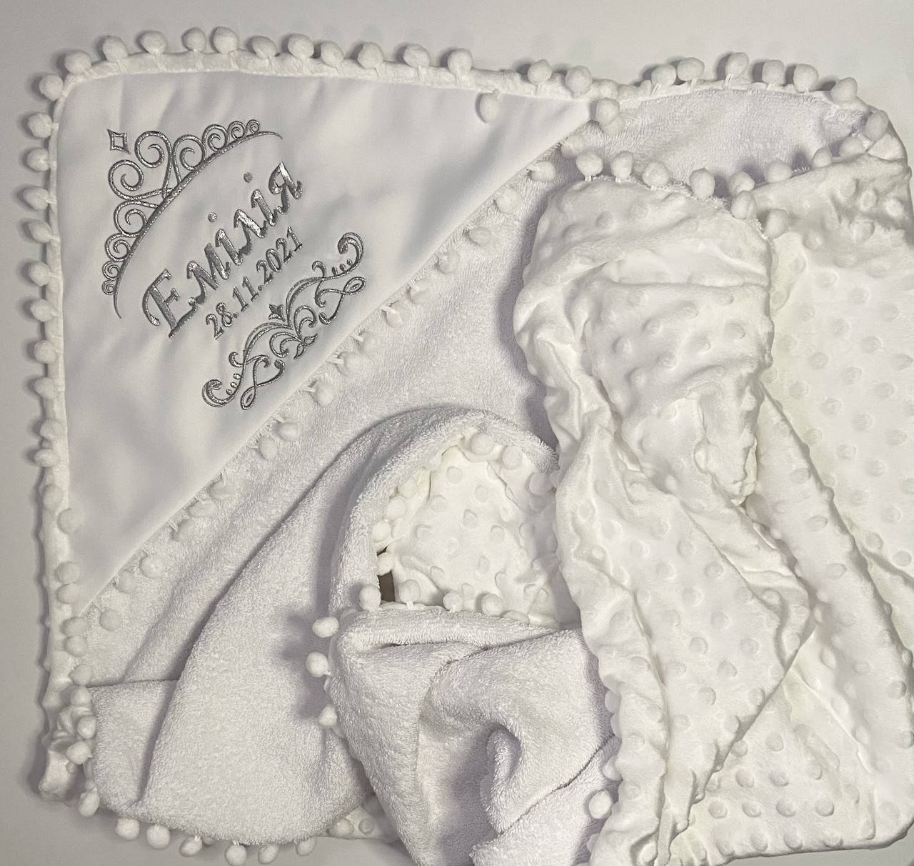 

Именная крыжма для принцеси, Белый