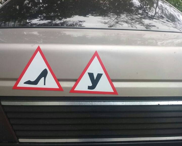 

Магнитная наклейка на авто "Учбовий" 12х15 см