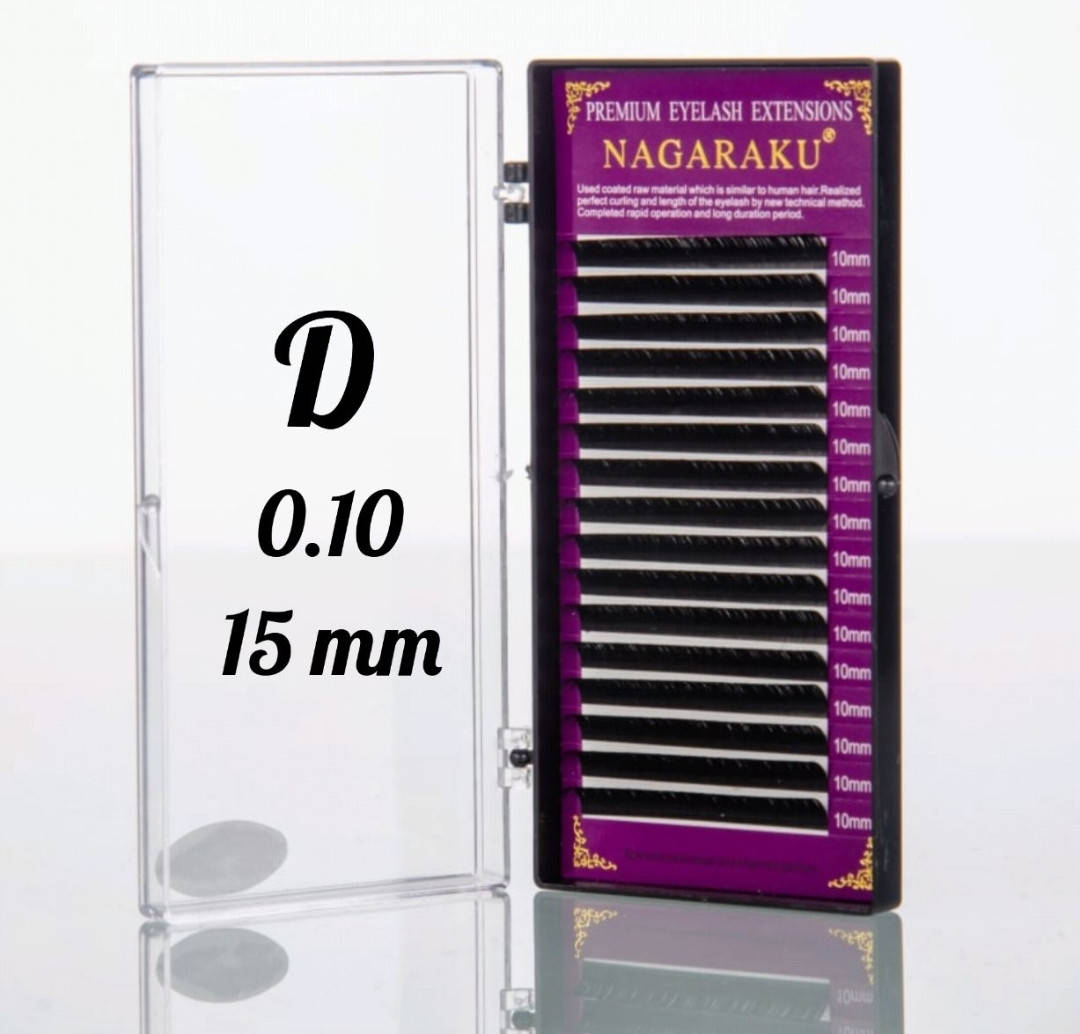

Ресницы Nagaraku 0.10D - 15 мм