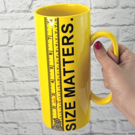 

Кружка Гигант Size Matters 20cм (1л), Желтый