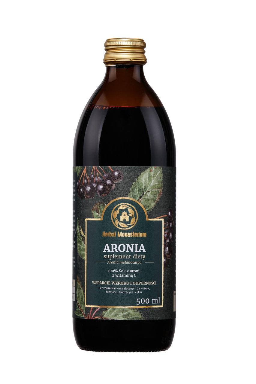

Сок аронии, сок из плодов аронии, 500 мл - Herbal Monasterium