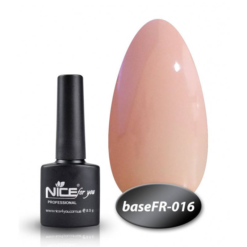 

Камуфлирующая база Base FR -016 Nice for you перламутрово-розовая 8.5 мл