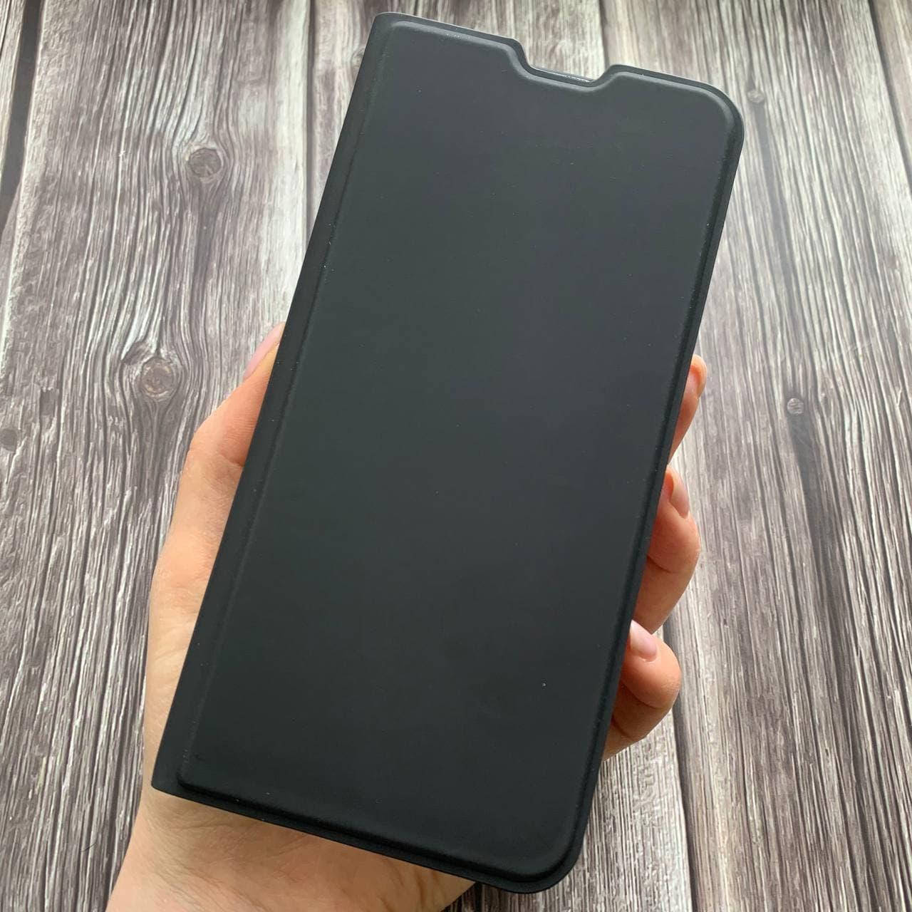 

Чехол-книга для Oppo A12 с магнитом софт тач плотная чехол книжка на оппо а12 черная, Черный