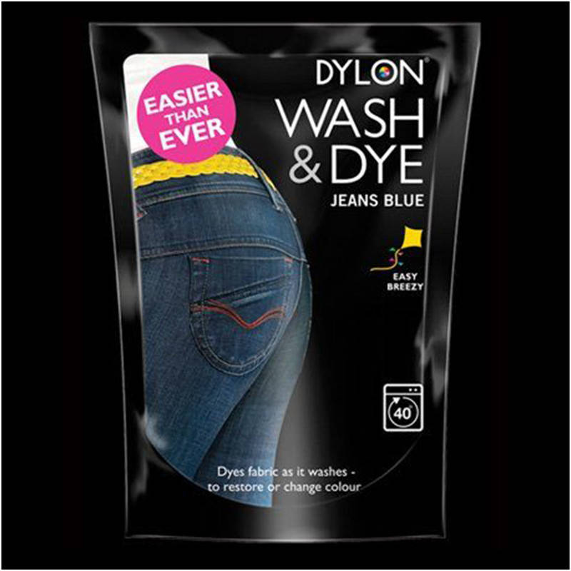 

Краска для окрашивания ткани в стиральной машине DYLON Wash & Dye Jeans Blue