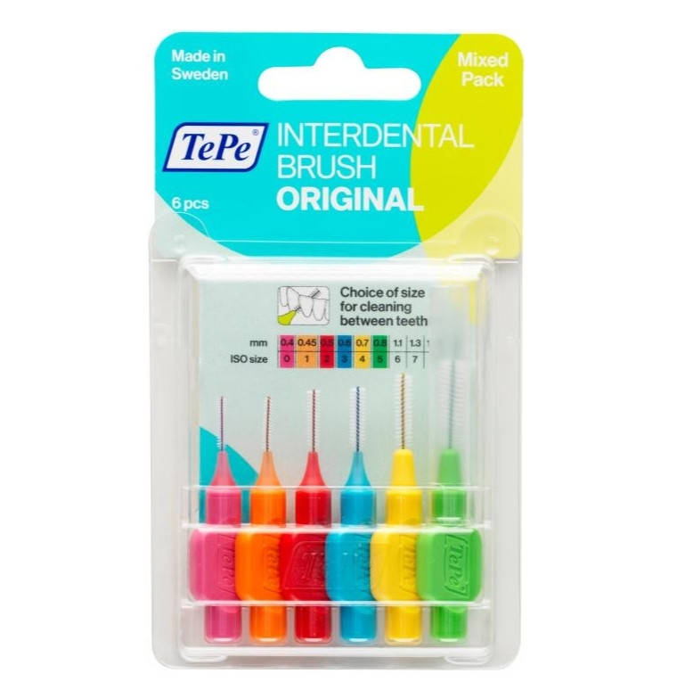 

Набір щіток для міжзубних проміжків TePe Original 6 шт (132699) (7317400007816)