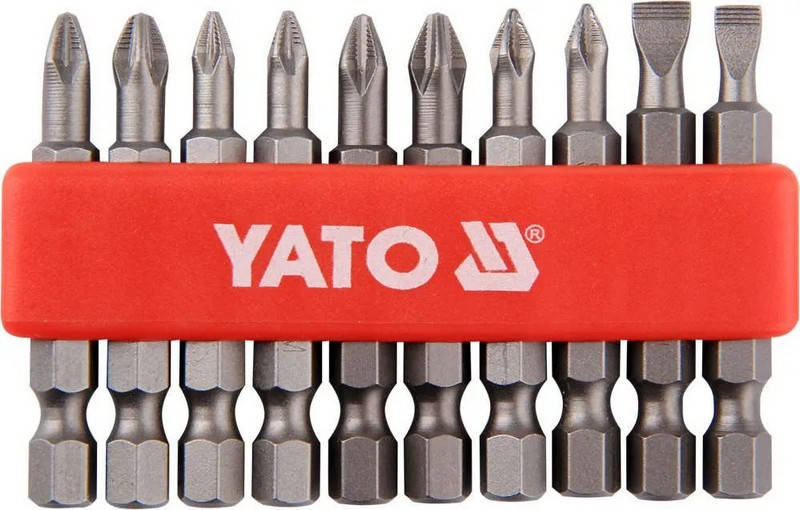 

Набор бит для шуруповерта 10 шт. 50 мм.Yatо YT-0483