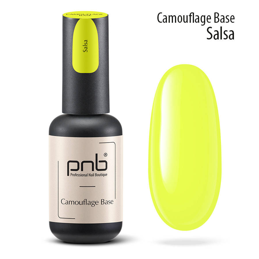 

Камуфлирующая неоновая база / CAMOUFLAGE BASE Salsa, yellow / 8мл