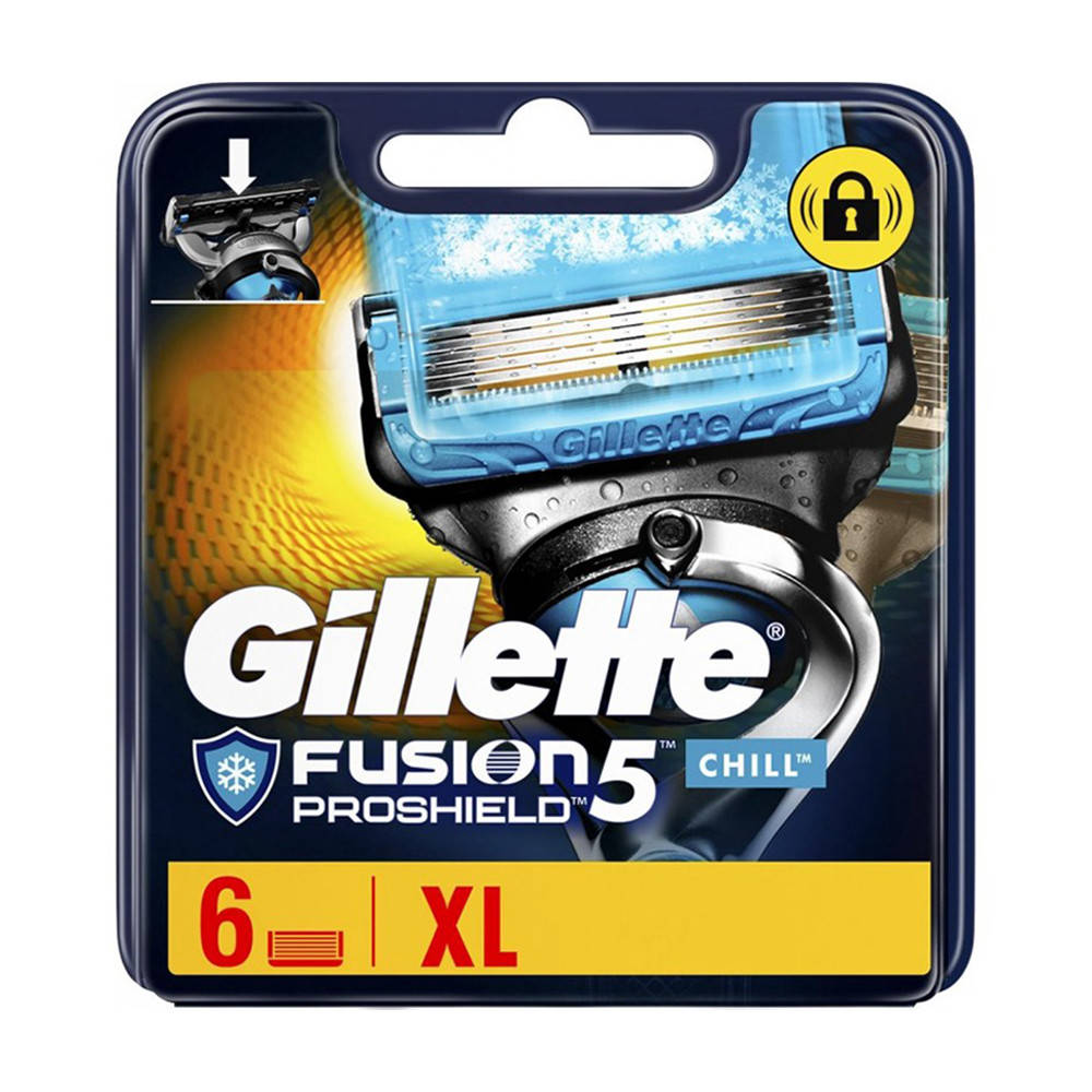

Сменные картриджи Gillette Fusion Proshield Chill 6 шт (7702018448524)