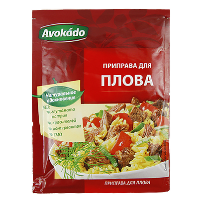 

Приправа Авокадо для плову Avokado 25g 25шт/ящ (Код : 00-00005582)