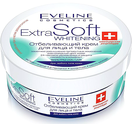 

Отбеливающий крем для лица и тела Eveline Extra Soft Whitening