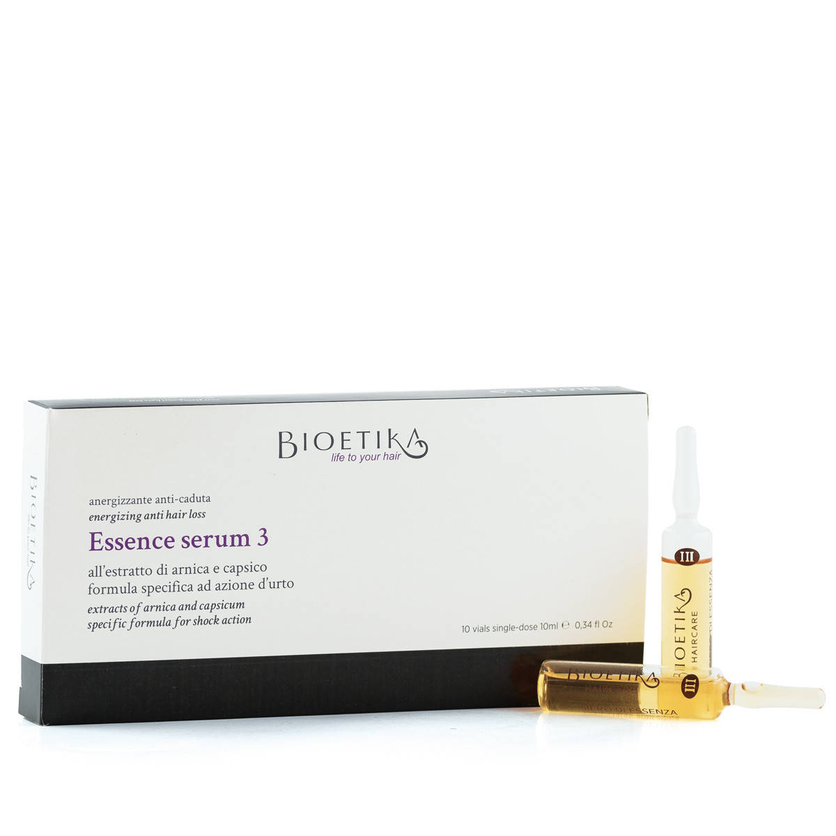 

Лечебные ампулы против выпадения волос BIOETIKA ESSENCE SERUM "3" 10*10ml