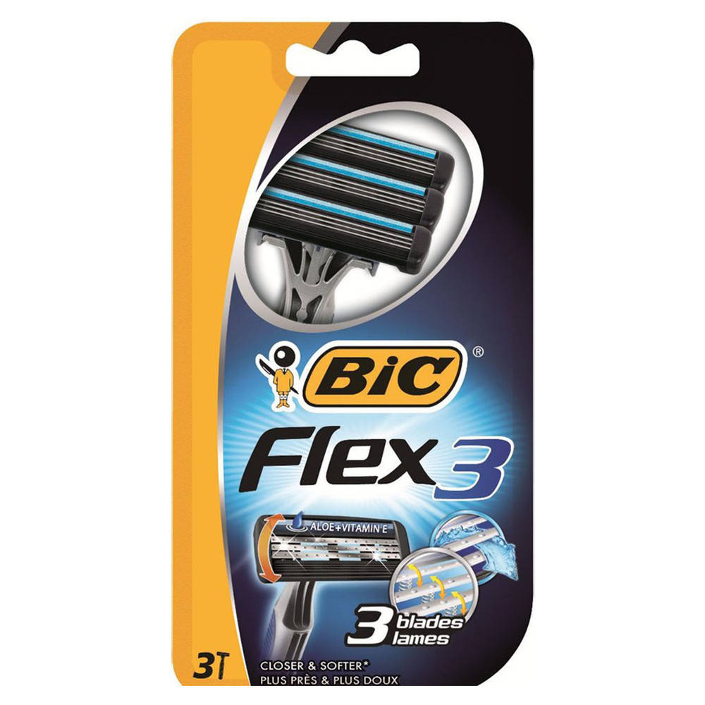

Набор бритв без сменных картриджей BIC Flex 3 3 шт (3086123242517)