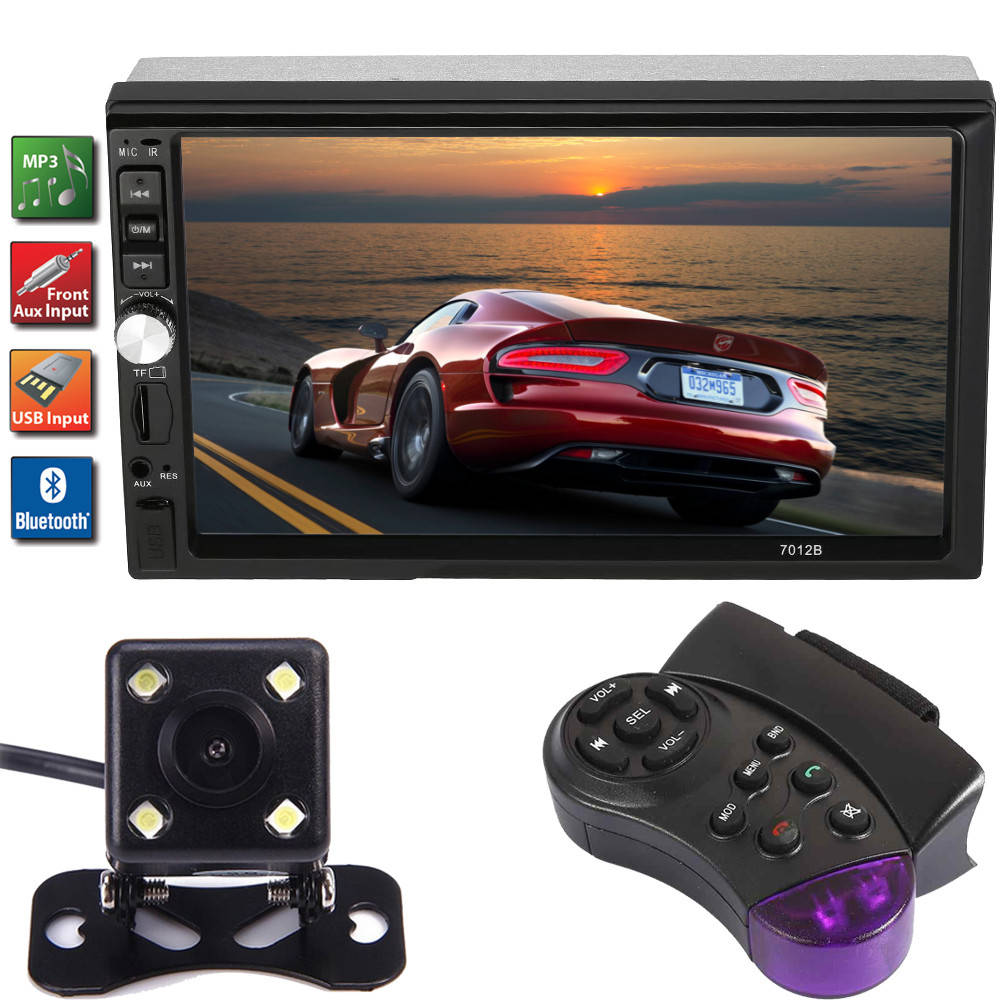 

Автомагнитола с 7" сенсорный экран 2DIN Cml-play 7012B Short + пульт на руль + камера заднего хода