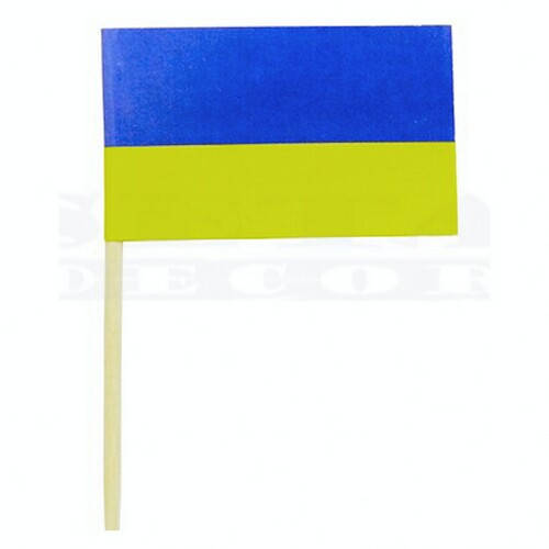 

Флажок Украины на шпажке 4x2,5x6,5 см.