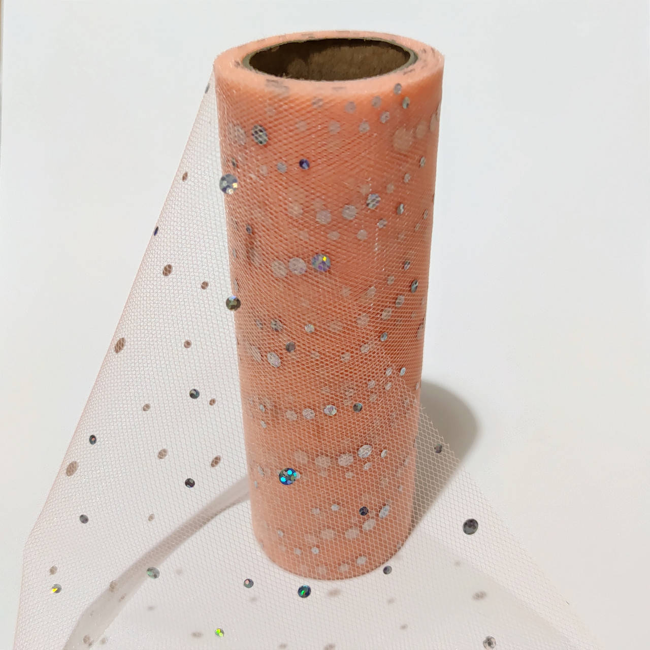 

Фатин 15см "Кнопочка" персикового цвета, Розовый