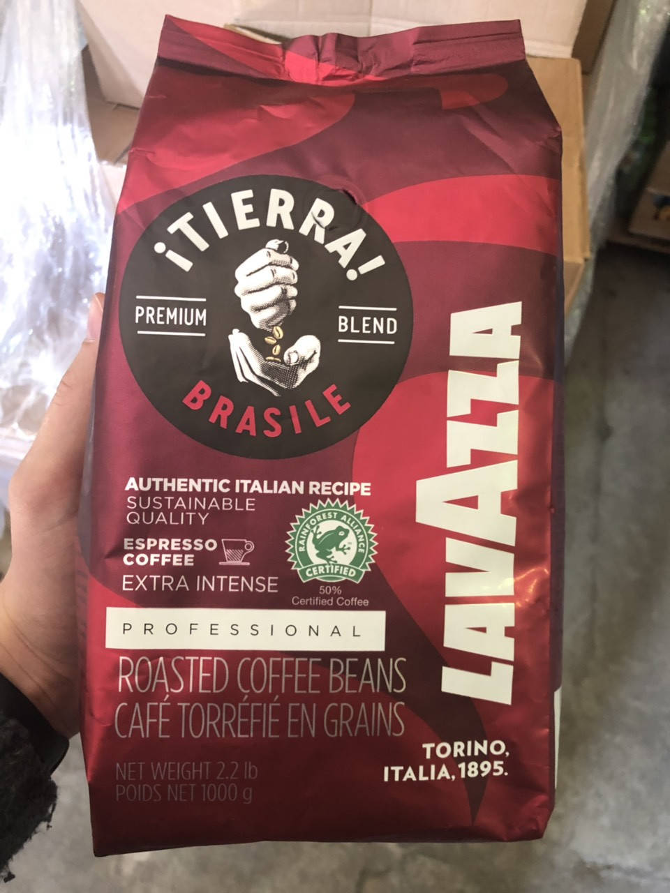 

Кофе в зернах Lavazza Tierra Brasile Intense 1кг крепкий Лавацца Италия