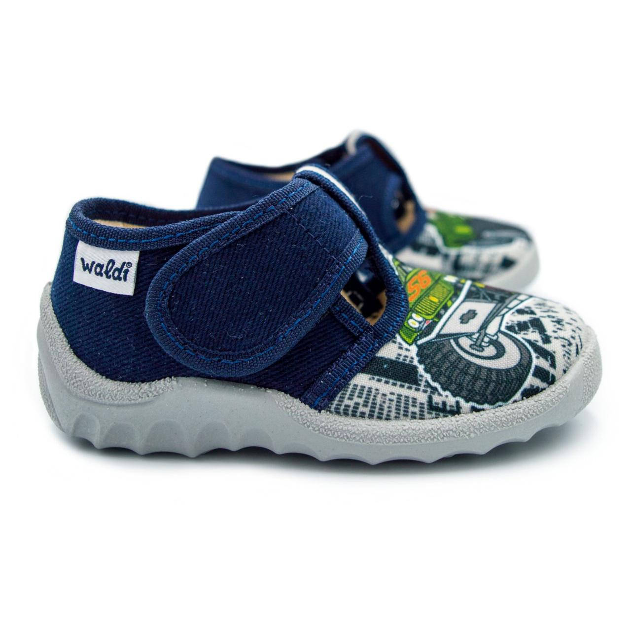 

Детские тапочки в садик, тапочки для мальчика Waldi, Синий