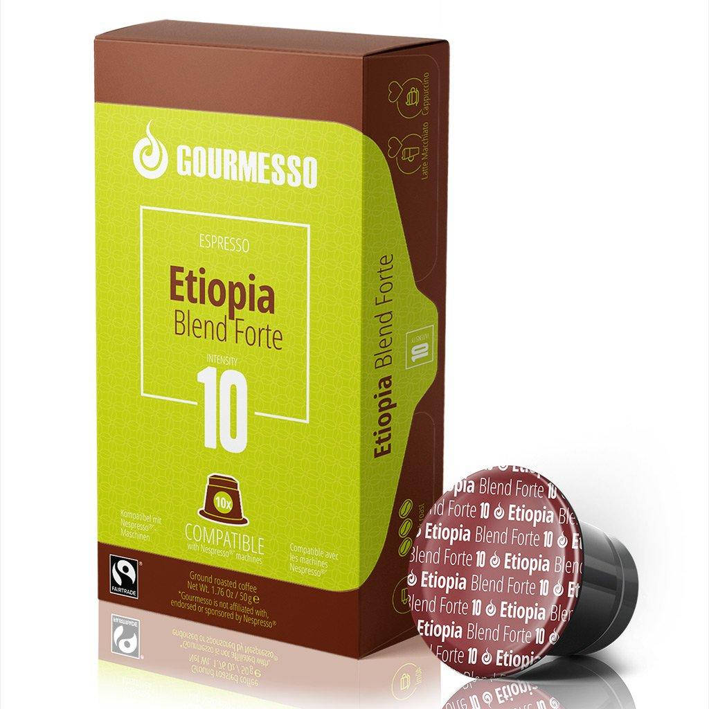 

Кофе в капсулах ETIOPIA BLEND FORTE Nespresso/Gourmesso ПРОТЕРМІНОВАНІ!!!