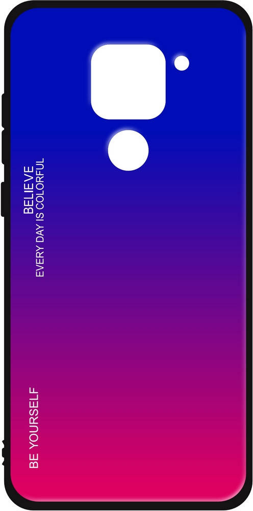 

Стеклянный Чехол Xiaomi Redmi Note 9 (Glass Case) Сине-малиновый