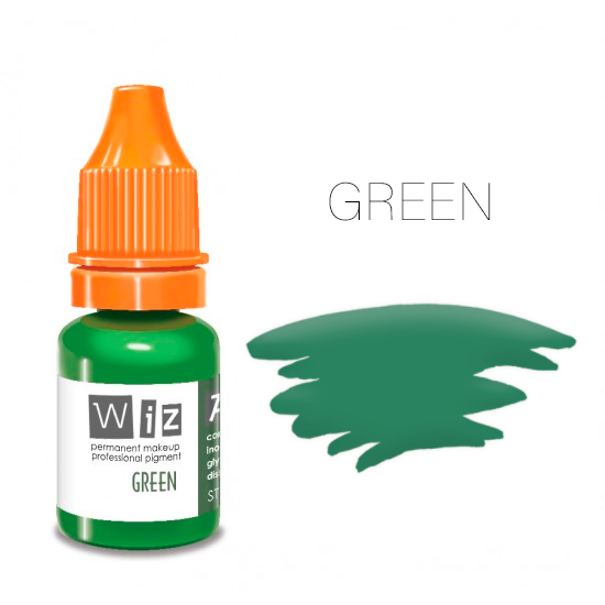 

ПИГМЕНТ WIZART STRONG GREEN 5 МЛ. ДЛЯ ТАТУАЖА И ПЕРМАНЕНТНОГО МАКИЯЖА