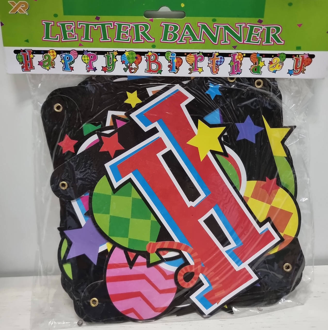 

Гирлянда бумажная Happy birthday "Шарики"