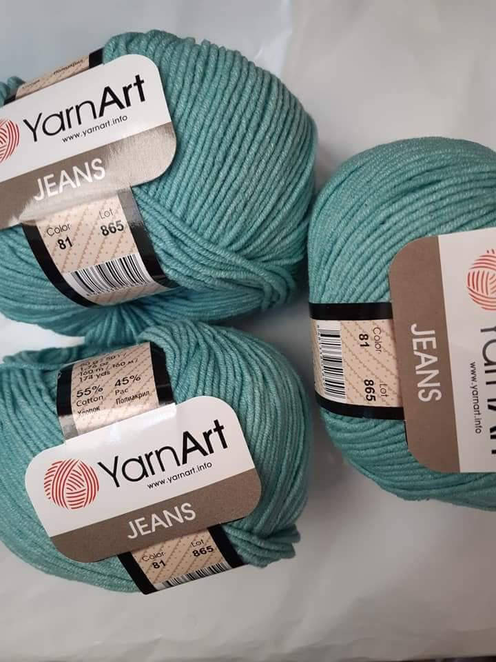 

YarnArt Jeans - 81 лазурный