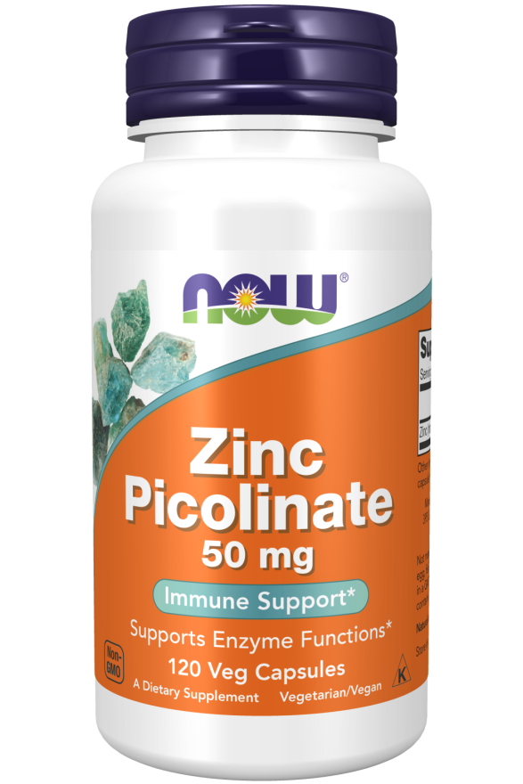 

Цинк пиколинат, Zinc Picolinate Now Foods, 50 мг, 120 капсул