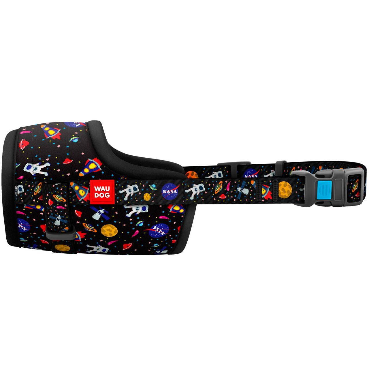 

Намордник WAUDOG Nylon регулируемый NASA размер №4, обхват морды 35-43 см