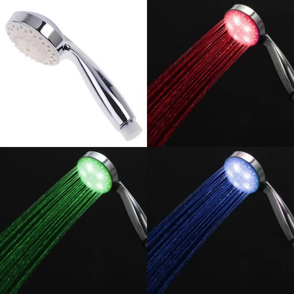 

Светящаяся светодиодная насадка на душ LED 3 Color с датчиком температуры