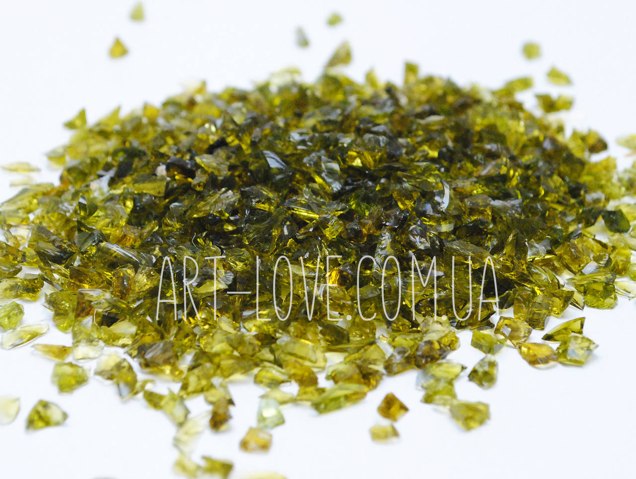 

Стеклянная крошка "ОЛИВКА" 3-5мм