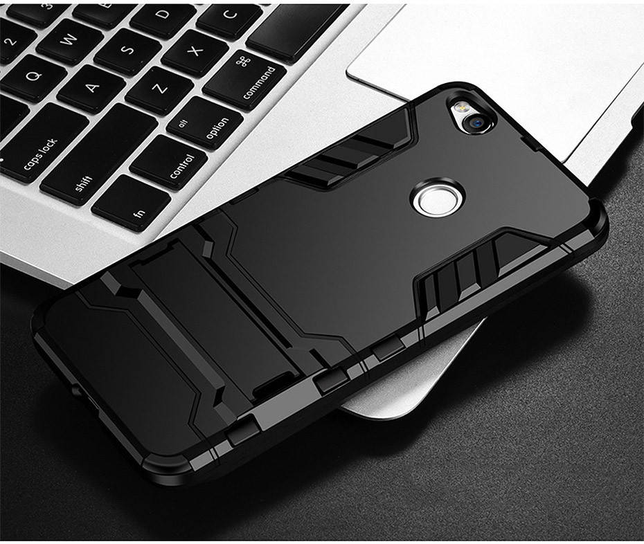 

Чехол Iron для Xiaomi Redmi 4X бронированный Бампер Броня Black, Черный