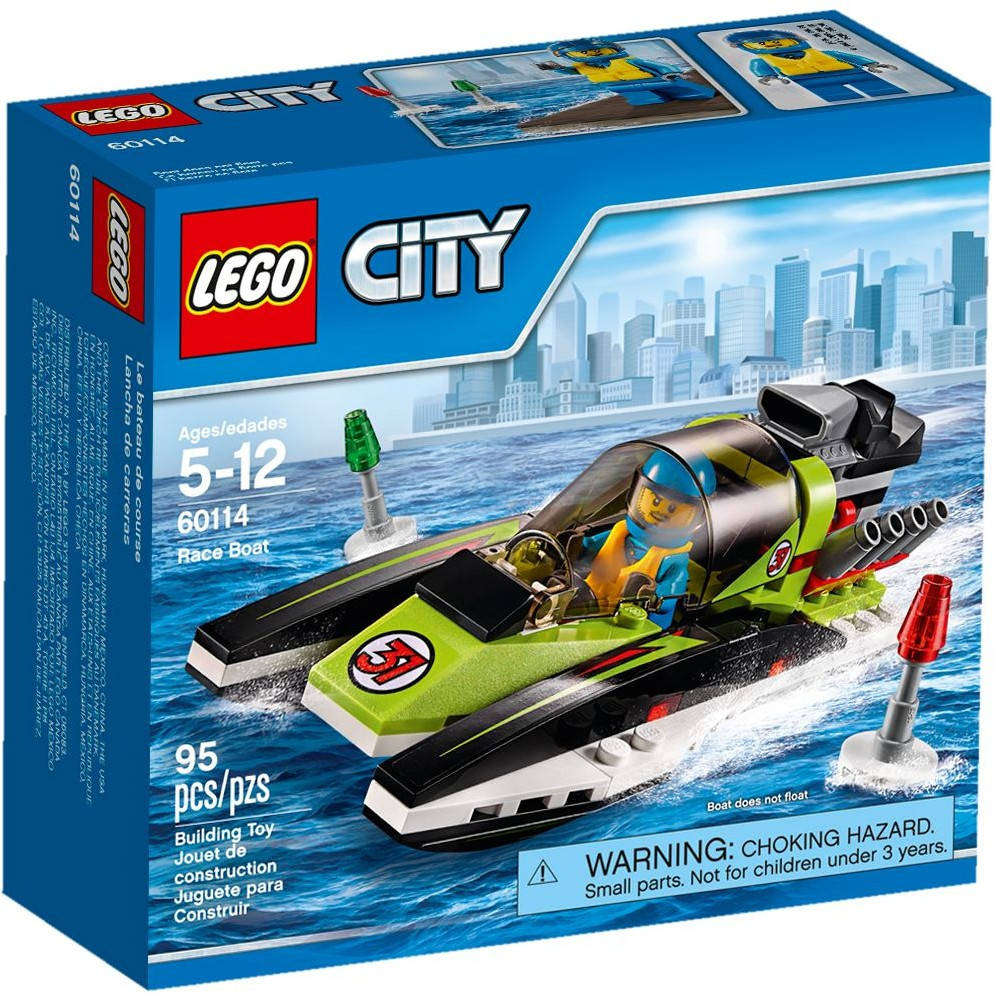 

LEGO ЛЕГО City Гоночный катер 60114 (+подарок)