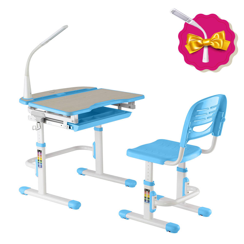 

Парта для школьника для дома FunDesk Sorriso Blue, Голубой