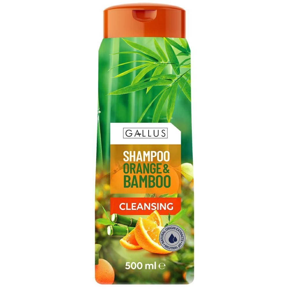 

Шампунь для волос Gallus очищающий Orange & Bamboo 500 мл