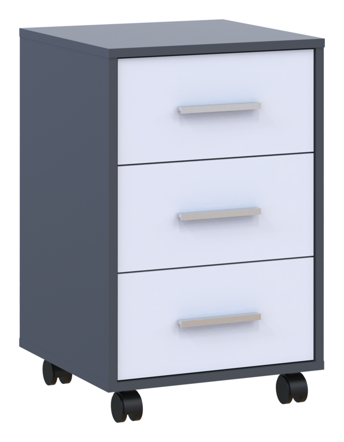 Тумба Doros Т3 Графіт/Білий 43х42х66.4 (41902062) 3