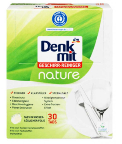 

Таблетки для посудомойки Denk mit Nature 30 шт