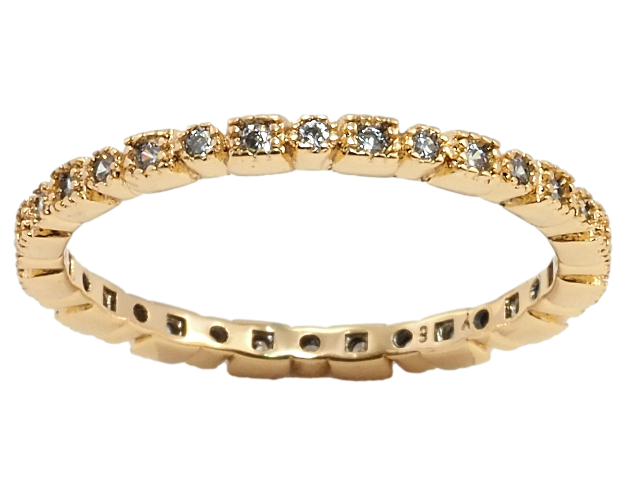

Кольцо Xuping Позолота 18K "Дорожка циркония" р.17,18,18.5,19.5,20.5