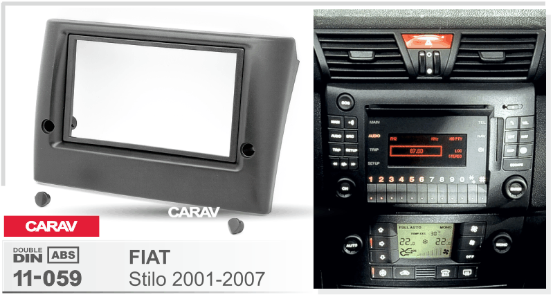 

2-DIN переходная рамка FIAT Stilo 2001-2007, CARAV 11-059