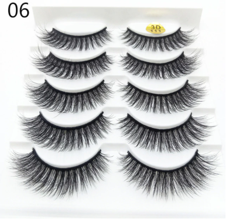 

Накладные ресницы 3D 111-06 (5 пар)