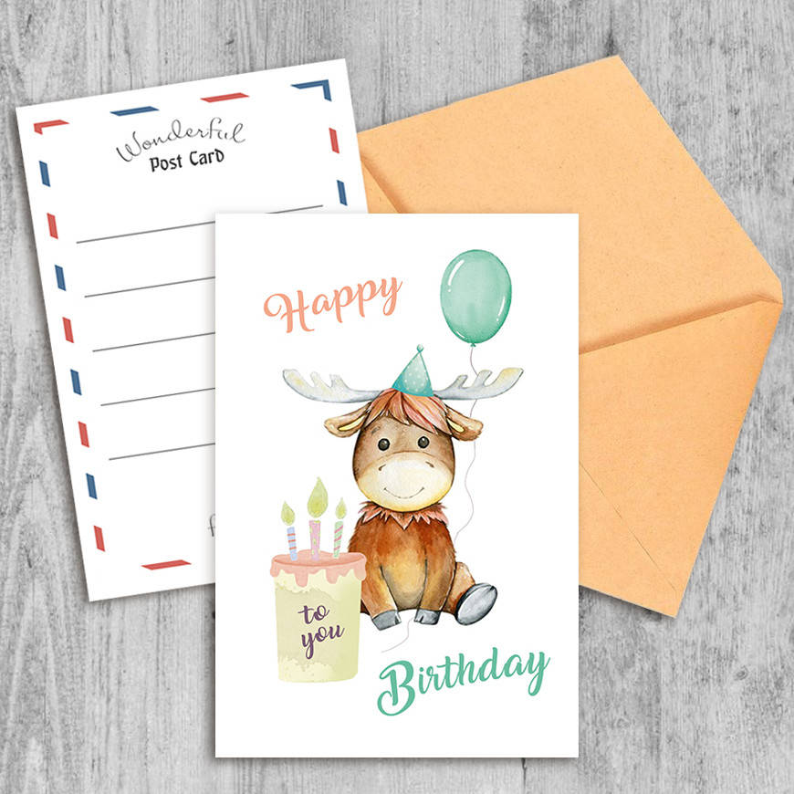

Поздравительная открытка Happy Birthday to you