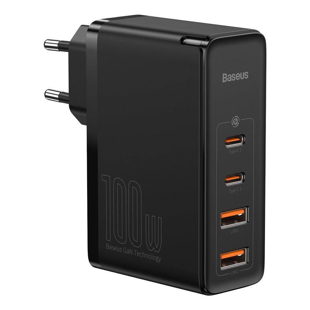 

Сетевое зарядное устройство Baseus GaN2 Pro Quick Charger 100W + Cable Type-C to Type-C 5A Black (CCGAN2P-L01), Черный