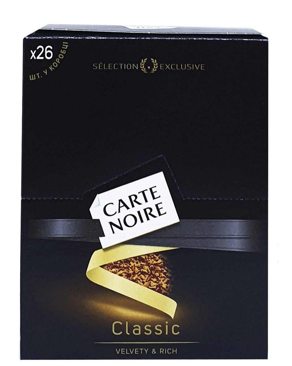 

Кофе растворимый Carte Noire Classic в стиках 26х2г (427)
