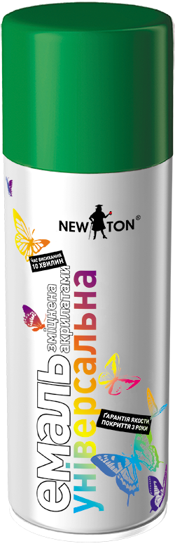 

Краска аэрозольная Newton зеленая 6029 универсальная 400мл, Зелёный