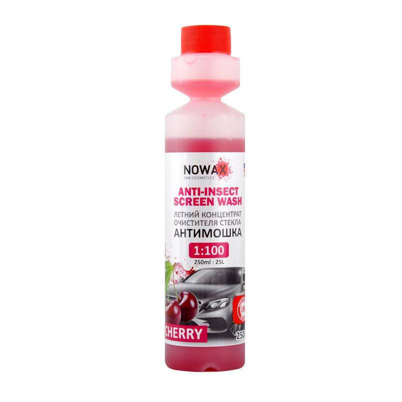 

Nowax NX25225 Anti Insekt Screen Wash Cherry 250ml Летний концентрат в бачок омывателя 1:100 (красн кр)
