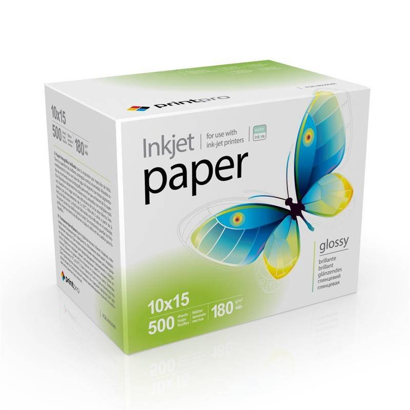 

Фотобумага PrintPro глянцевая 180г/м2 10x15см 500л (PGE1805004R)