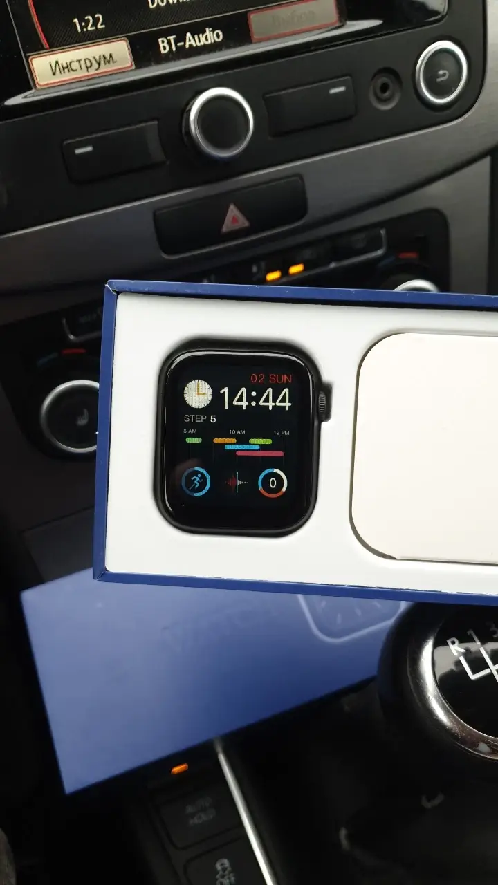 

Smart watch series 6 black, смарт годинник чорний, часи для iphone android чорние