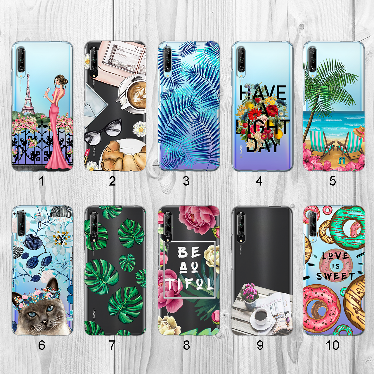 

Силиконовый чехол с рисунком для Huawei P Smart Pro 2019 (new collection)