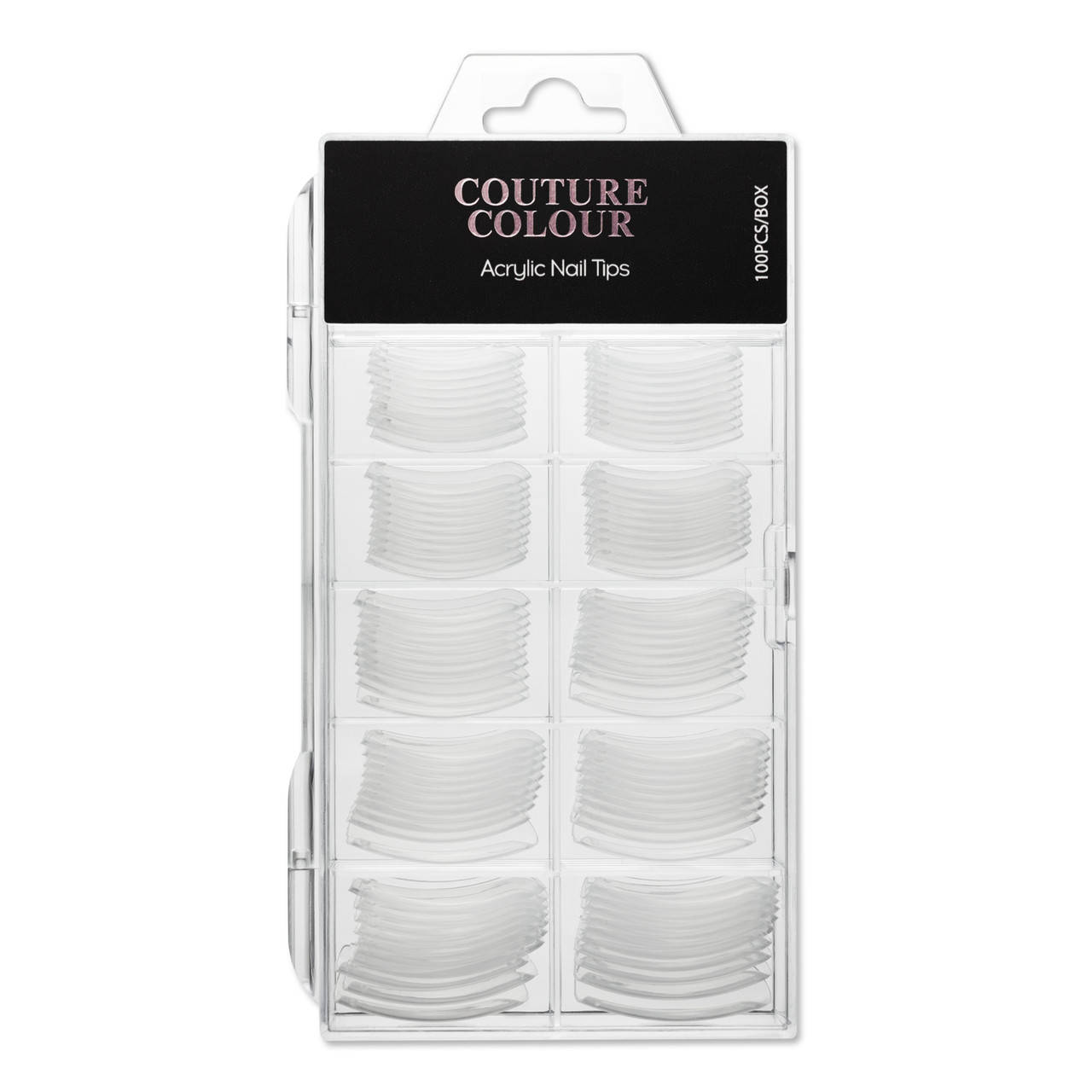 

Верхні силіконові форми для нарощування нігтів без розмітки Couture Colour 100 шт